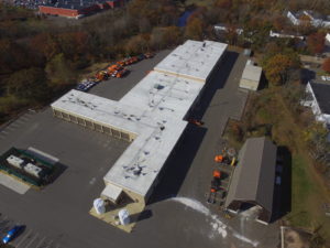 Milford-Commercial-TPO-Roof-Drone